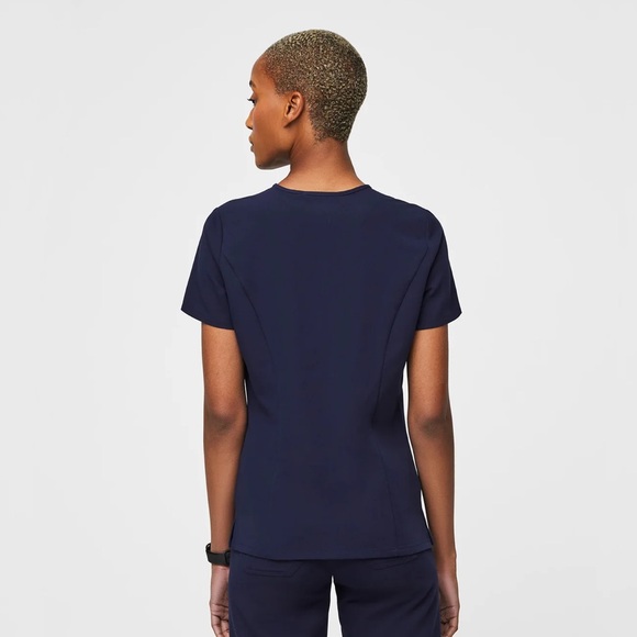 Figs Slim Catarina One Pocket scrub top navy blue small - Picture 5 of 5